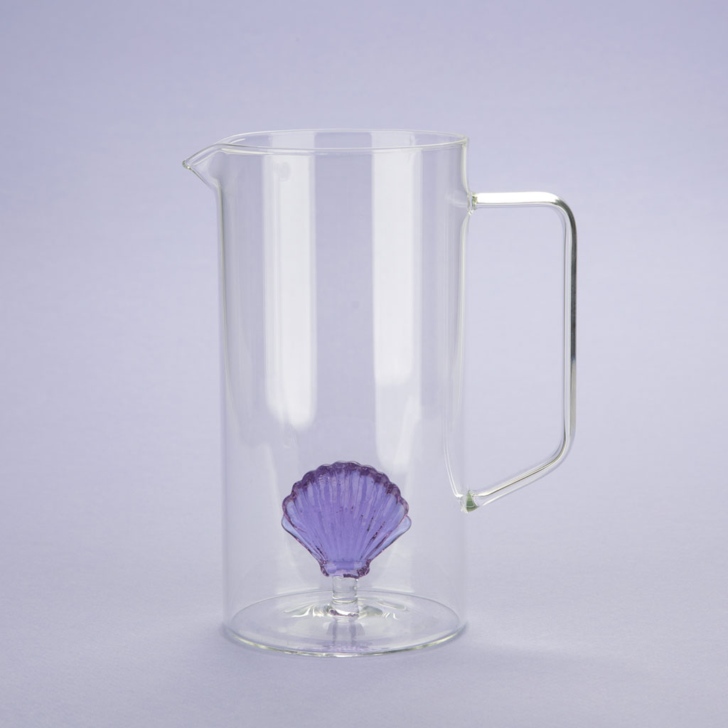 Jarre en verre ATLANTIS SHELL 1.3 l, lila borosilicate