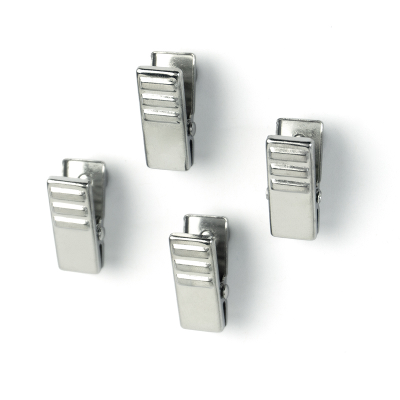 Magnetic clip CLIPPER set of 4 chrome-plated 