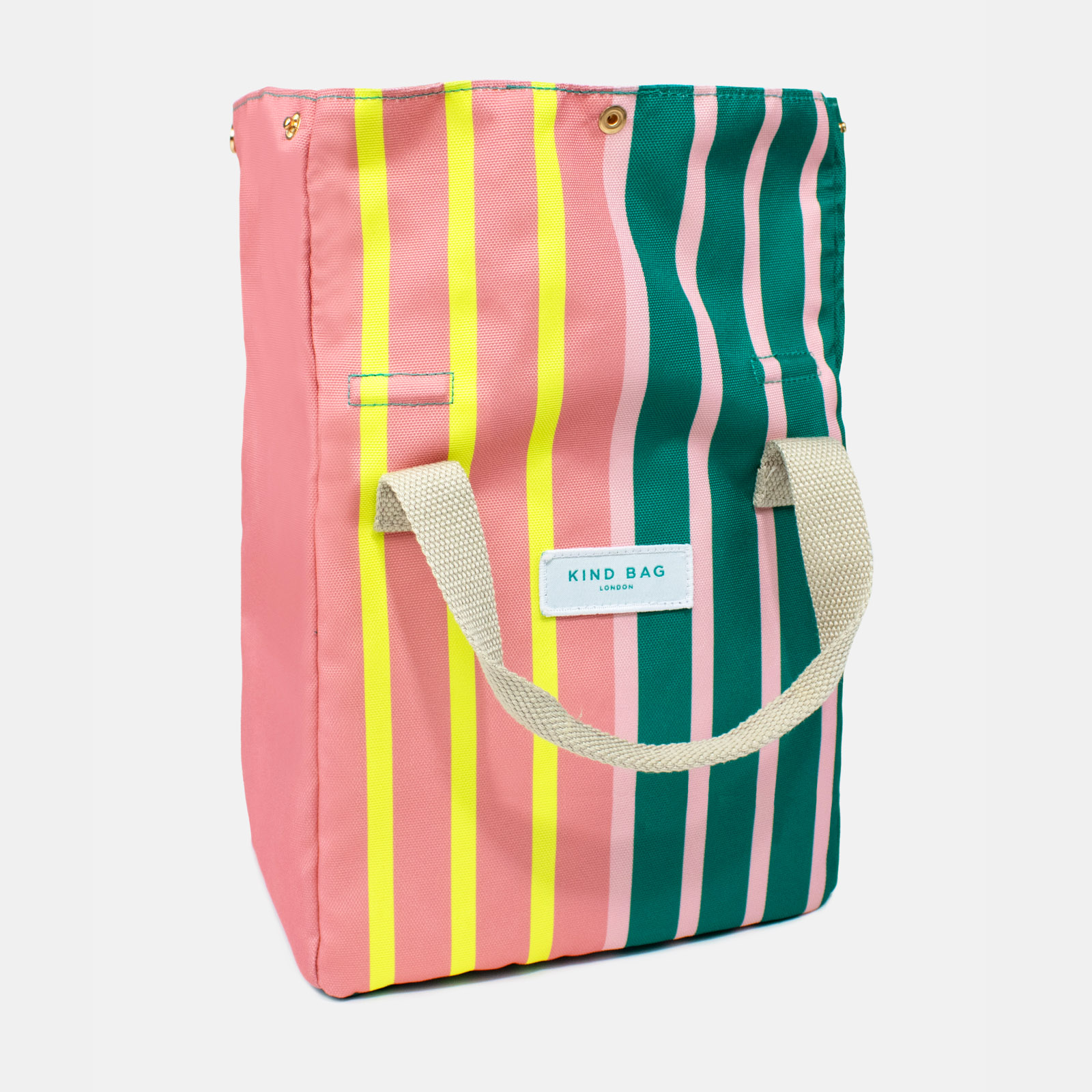 Lunch Bag Bi-Colour Stripes 