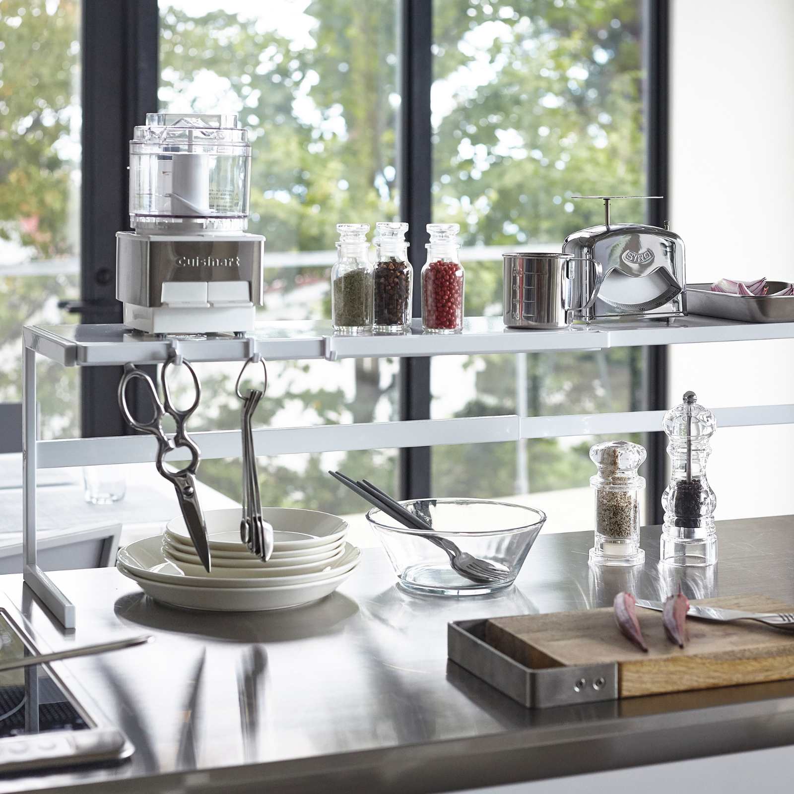 Support de cuisine extensible TOWER blanc