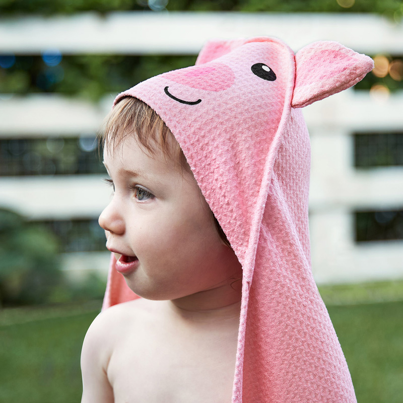 Towel BABY HOODIE Pig 