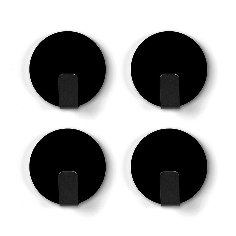 Magnetic hook SOLID set of 4 black 