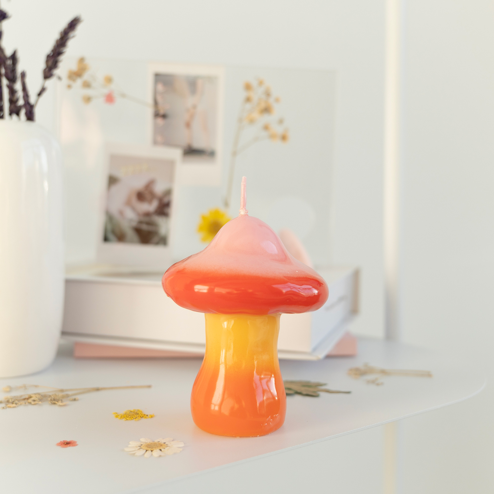 MUSHROOM CANDLE SMALL SUNSET