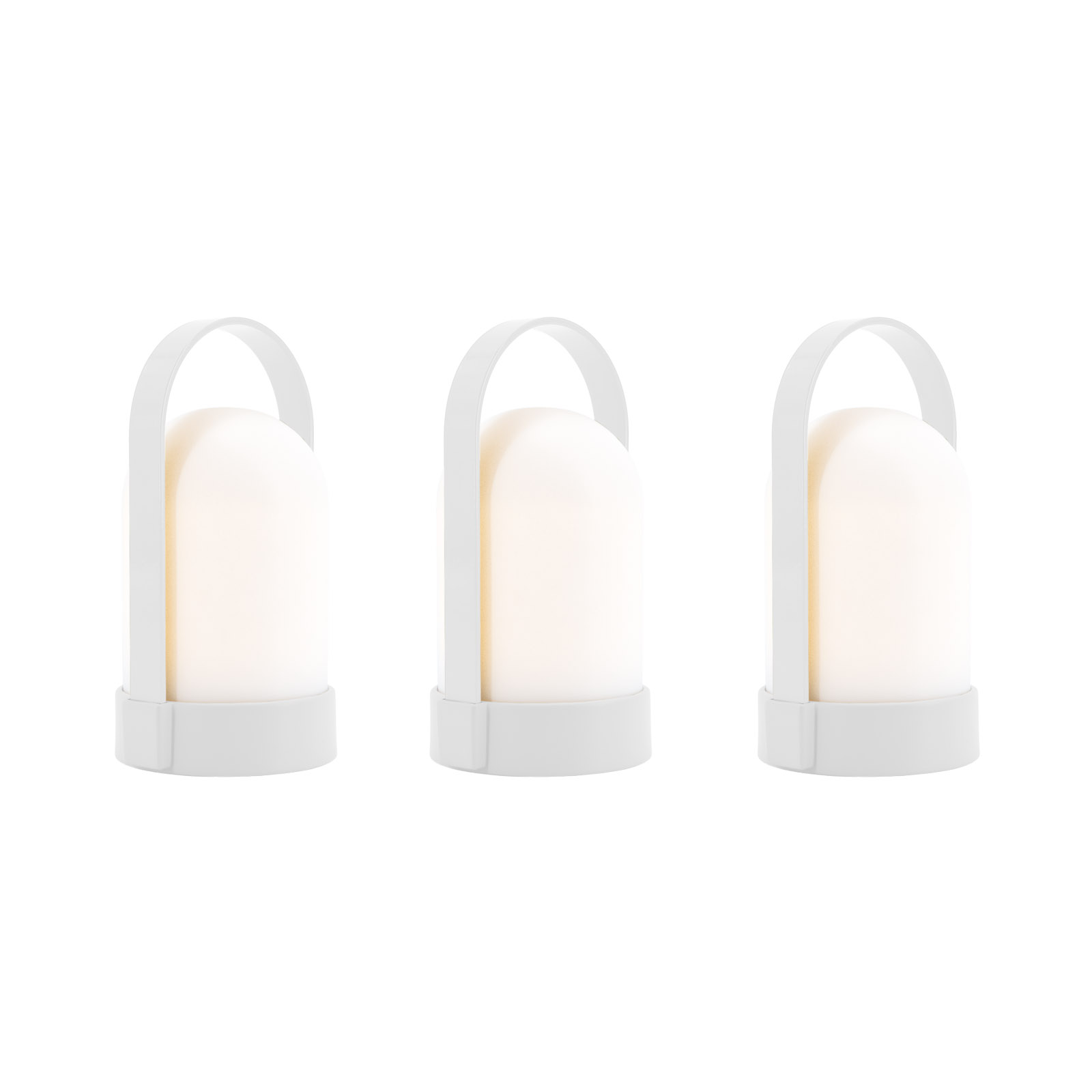 Petite lampe URI set de 3 blanc 