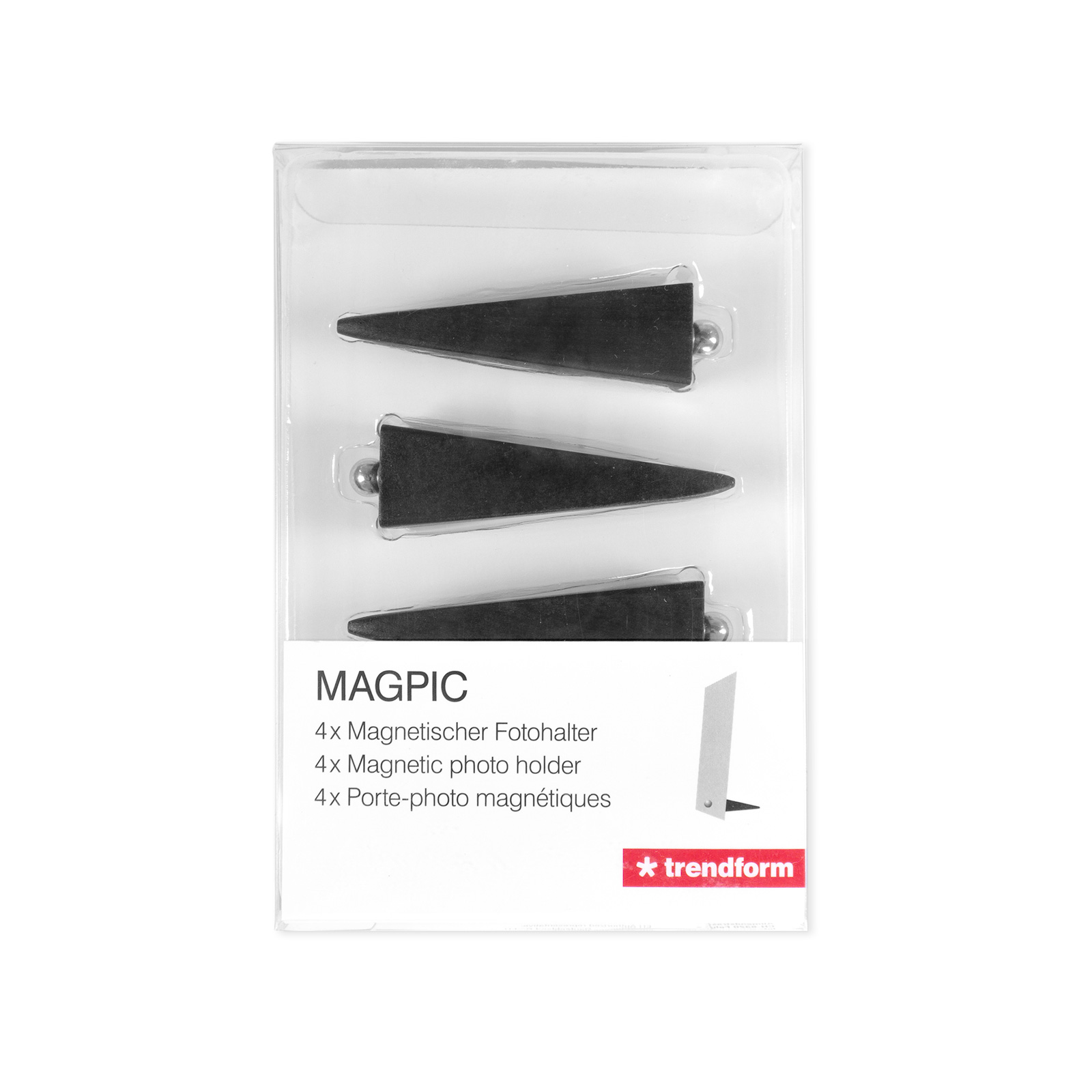 Fotohalter MAGPIC 4er Set schwarz