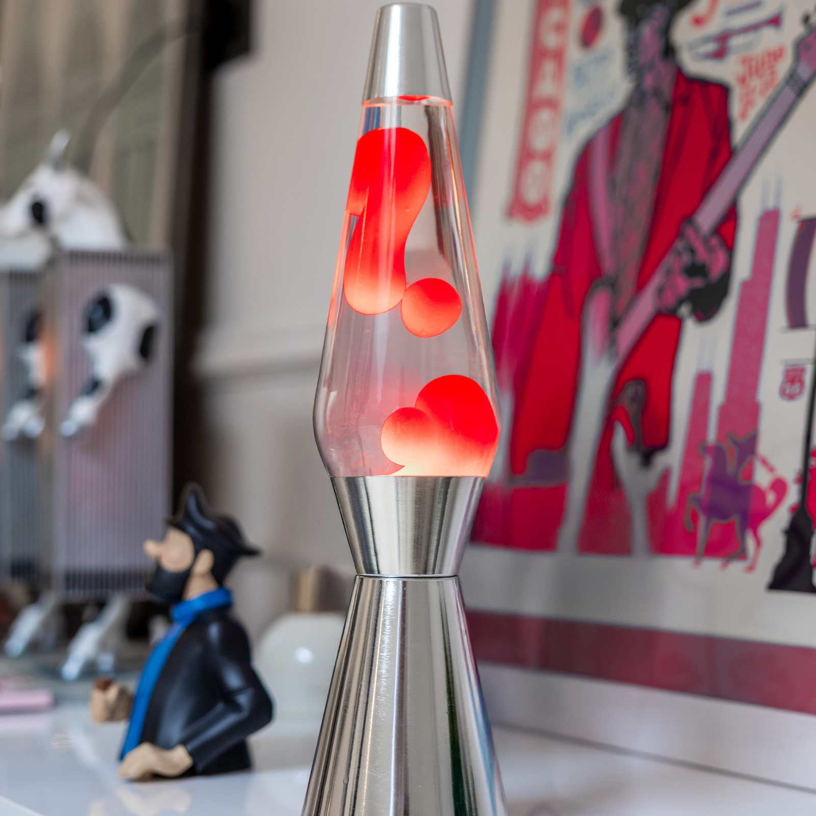 Lava Lamp BULLET red