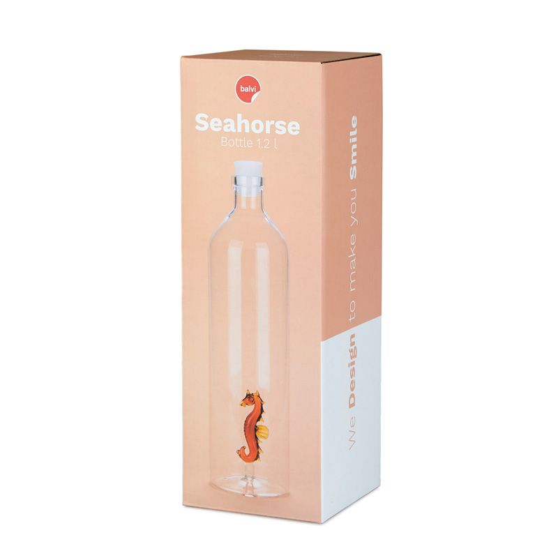 Bouteille en verre SEA HORSE 1.2 l borosilicate