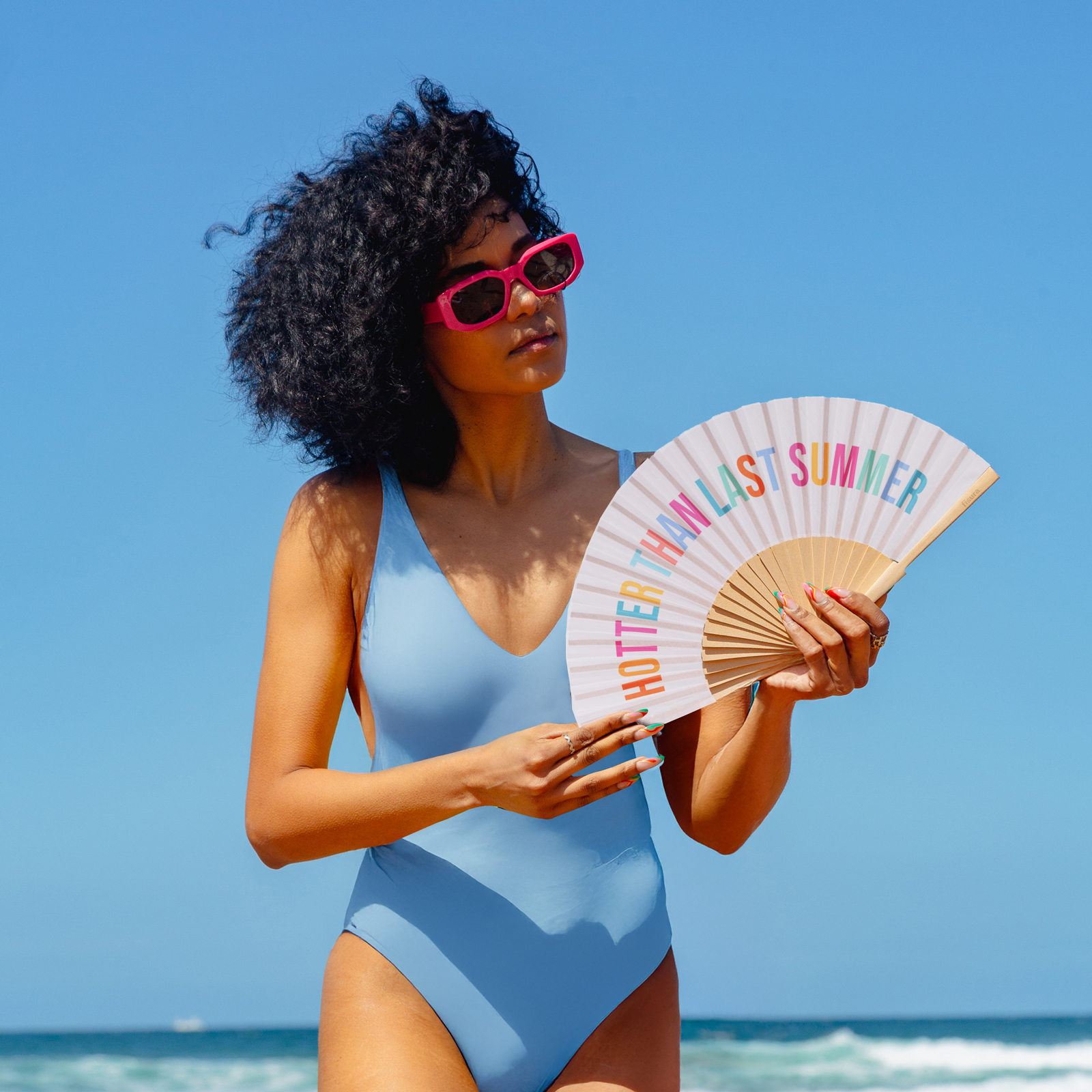 Handfächer HOTTER THAN LAST SUMMER