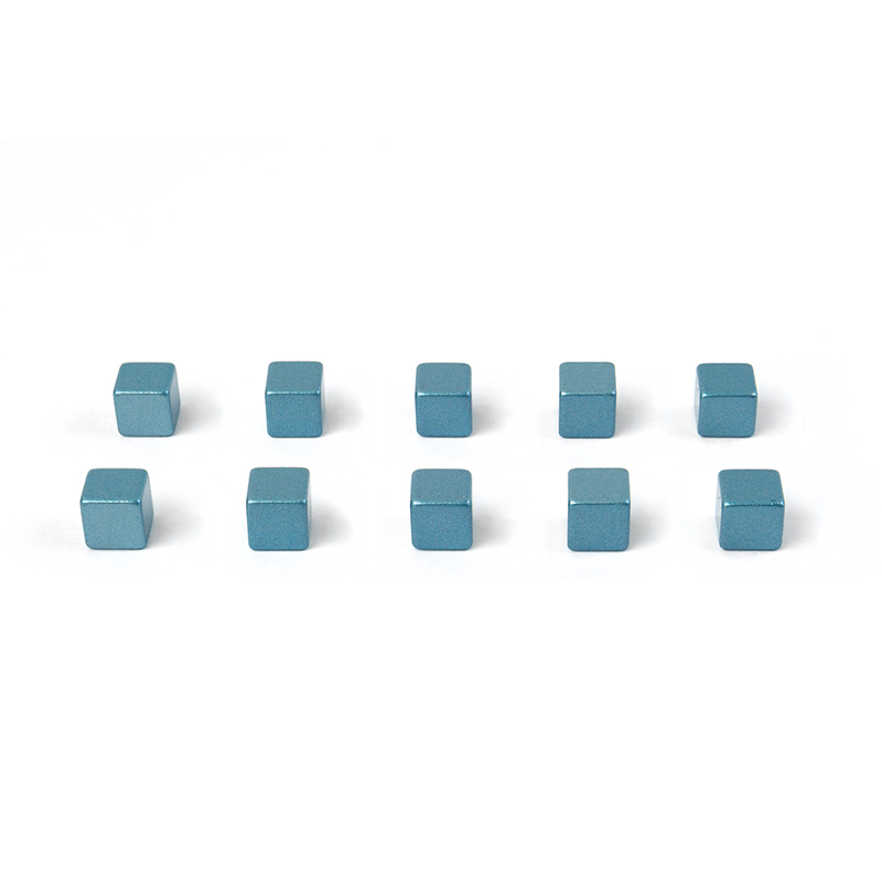 Magnets KUBIQ set of 10 blue 