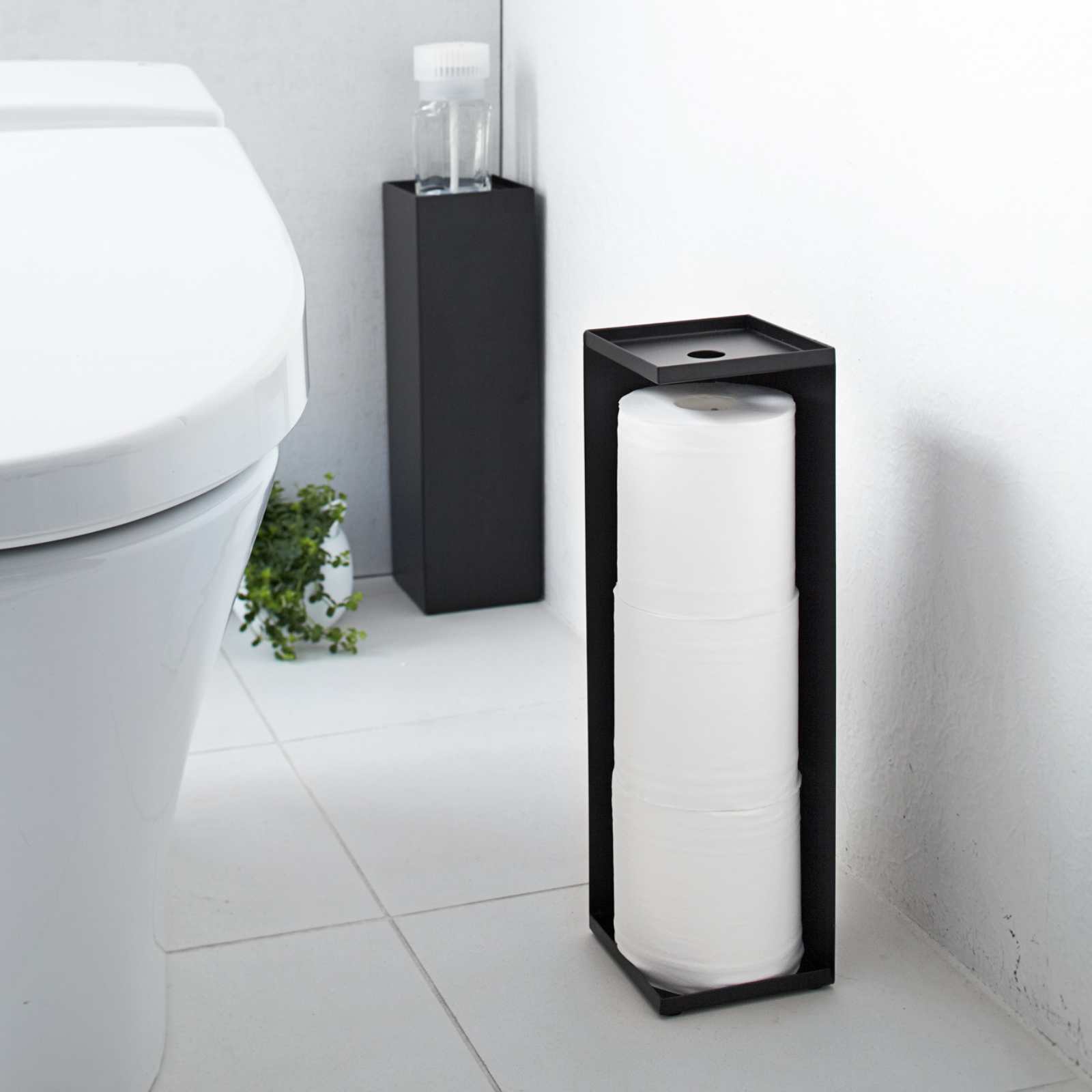 Toilettenpapierspender TOWER schwarz 