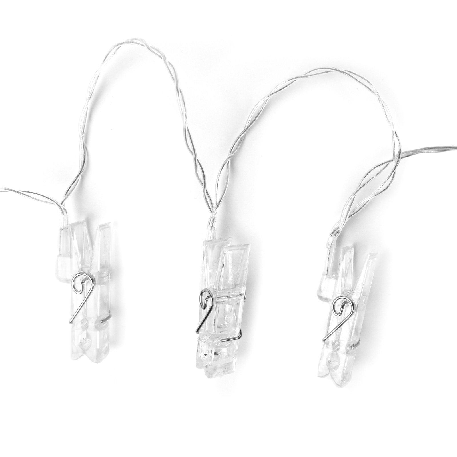 Clip chain KLIP EMIL transparent 10 clips / 150 cm