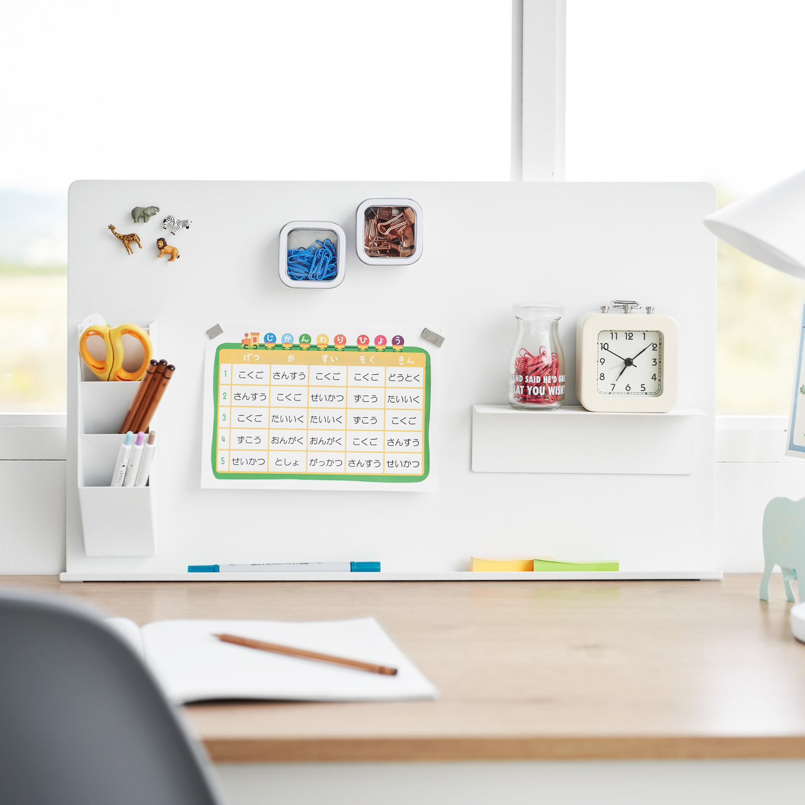 Magnetwand für den Schreibtisch TOWER weiss