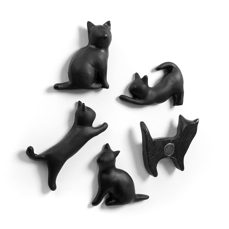 Magnets MEOW set of 5 black 