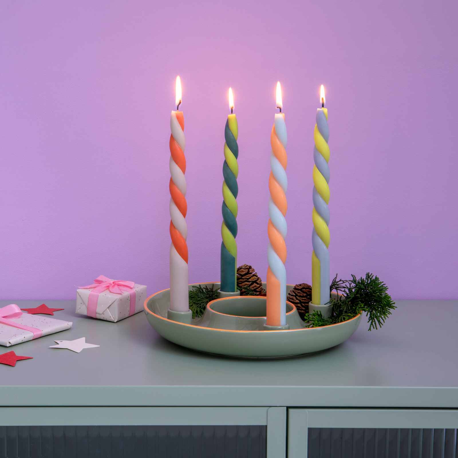 Adventskranzschale Lucia