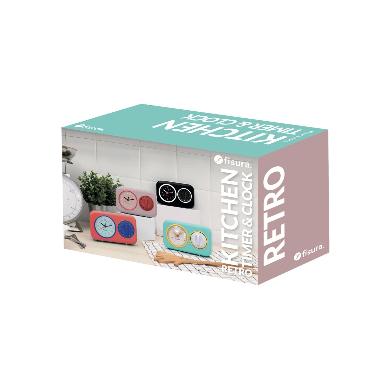 RETRO KITCHEN TIMER pink 