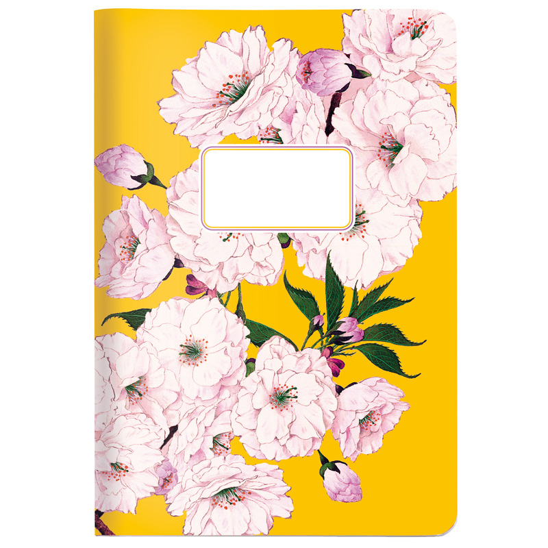 Cahier A5 KIRSCHBLÜTEN jaune 