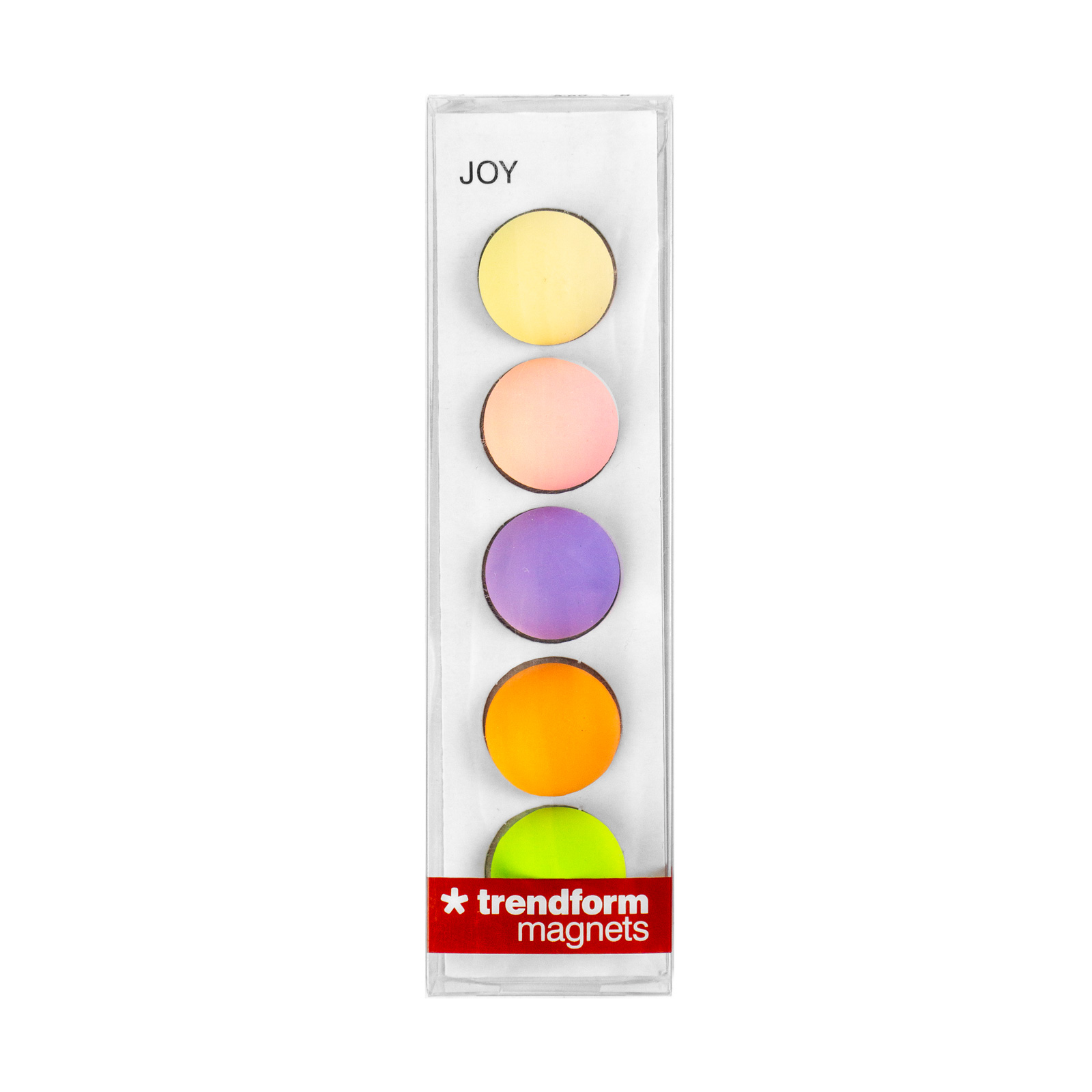 Aimants JOY set de 5 multicolore 