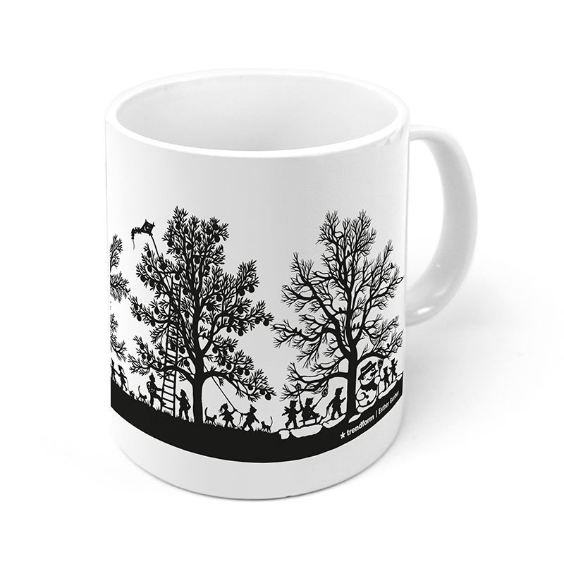 Tasse SWISS SEASONS Scherenschnitt Esther Gerber