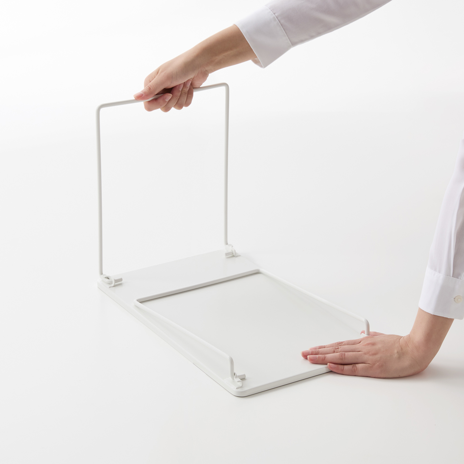 Stapelbares Klappregal L TOWER weiss