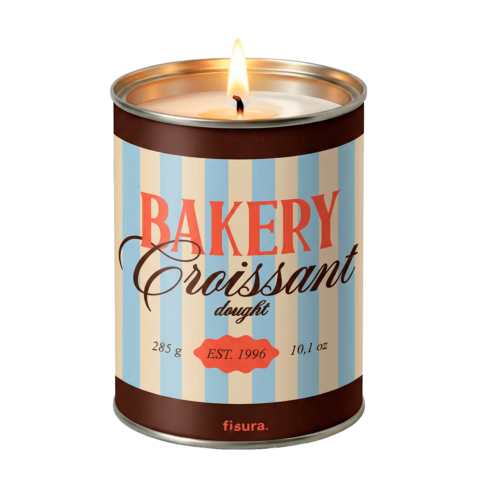 Metal candle CROISSANT bakery croissant dought