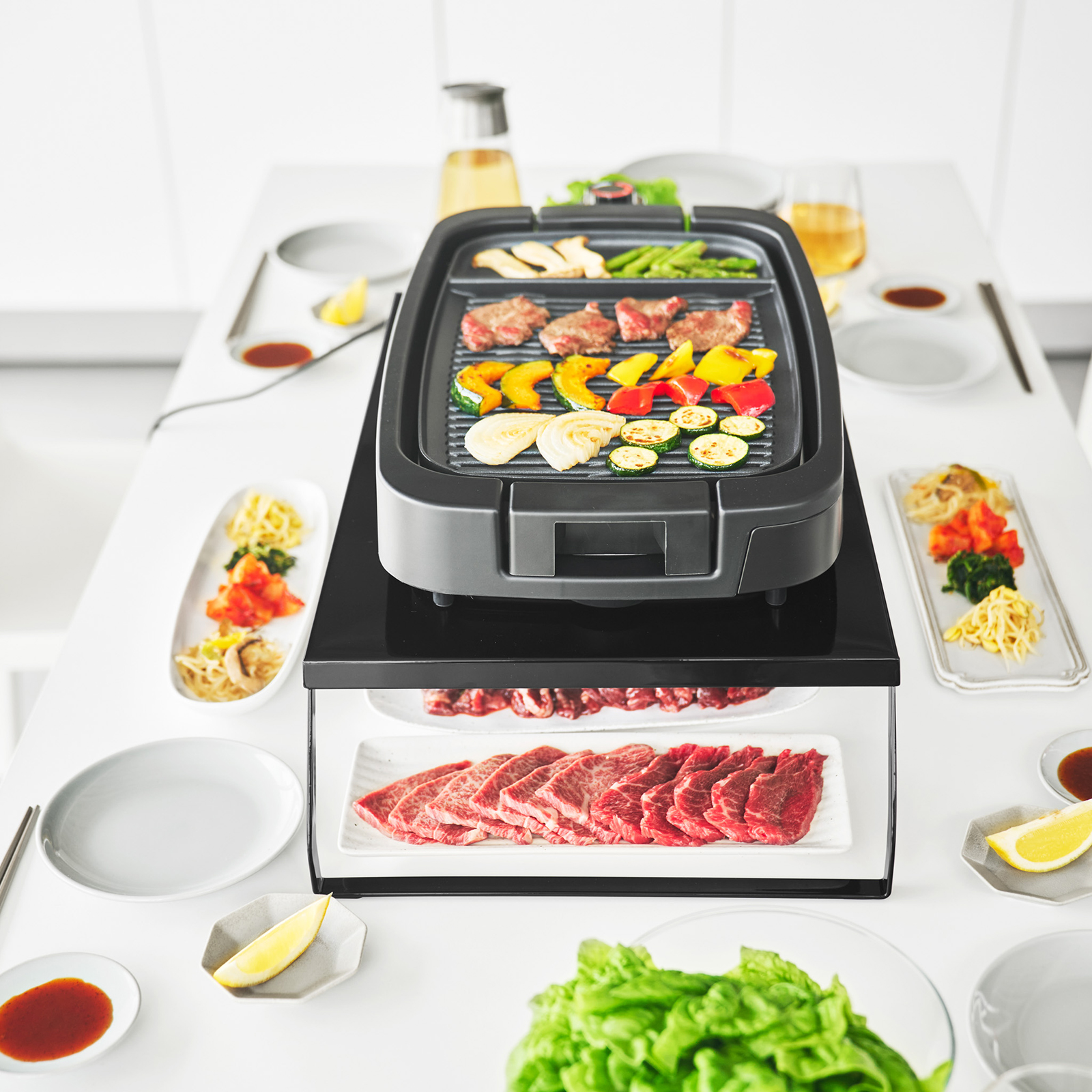 Klappbarer Tisch-Grillständer TOWER schwarz