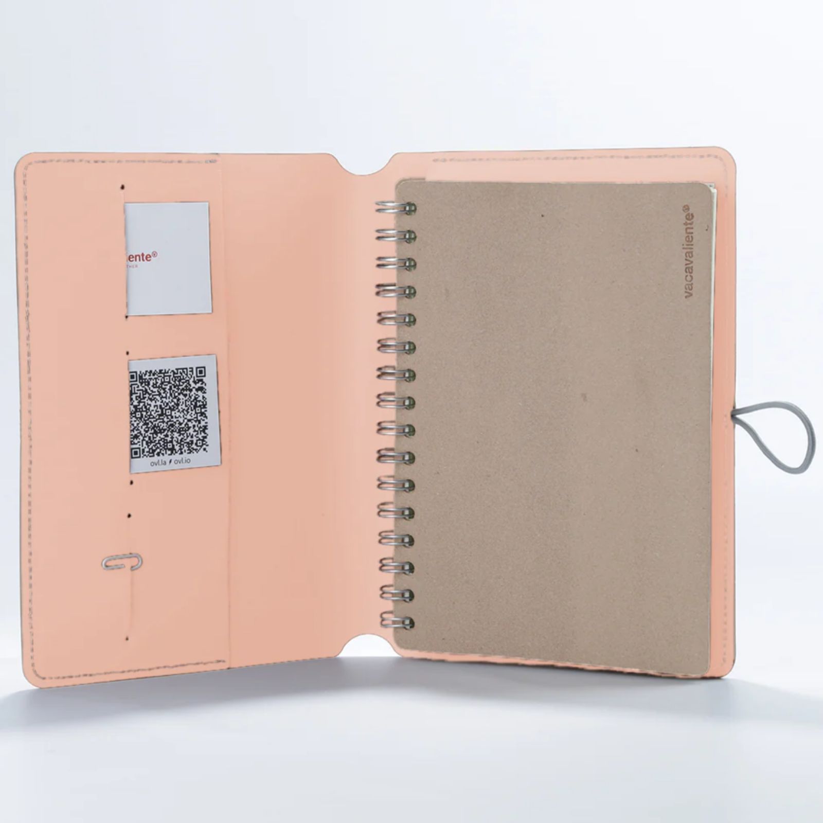 Madison Button Notebook A5 Pink Sand