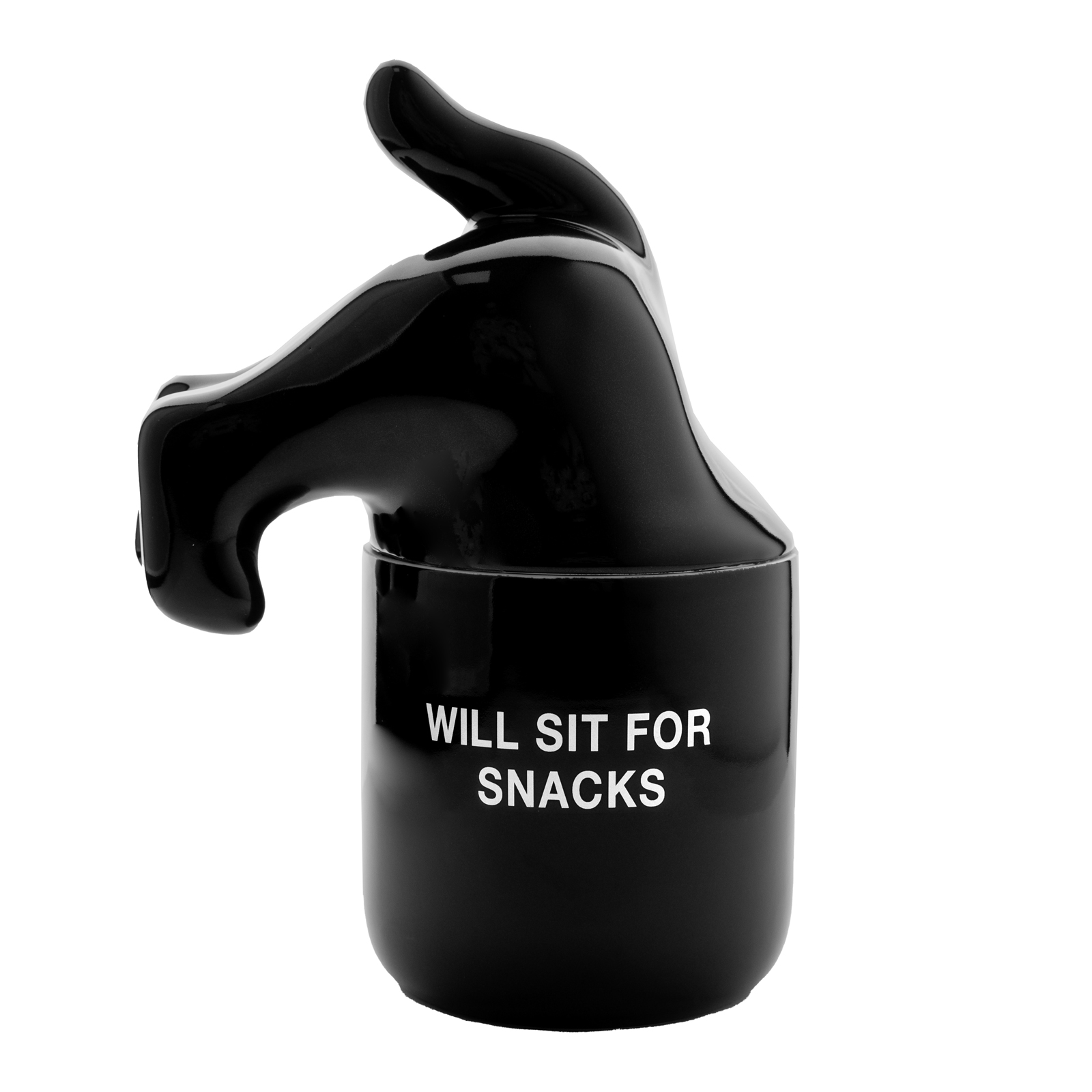 Futternapf Will sit for Snacks schwarz