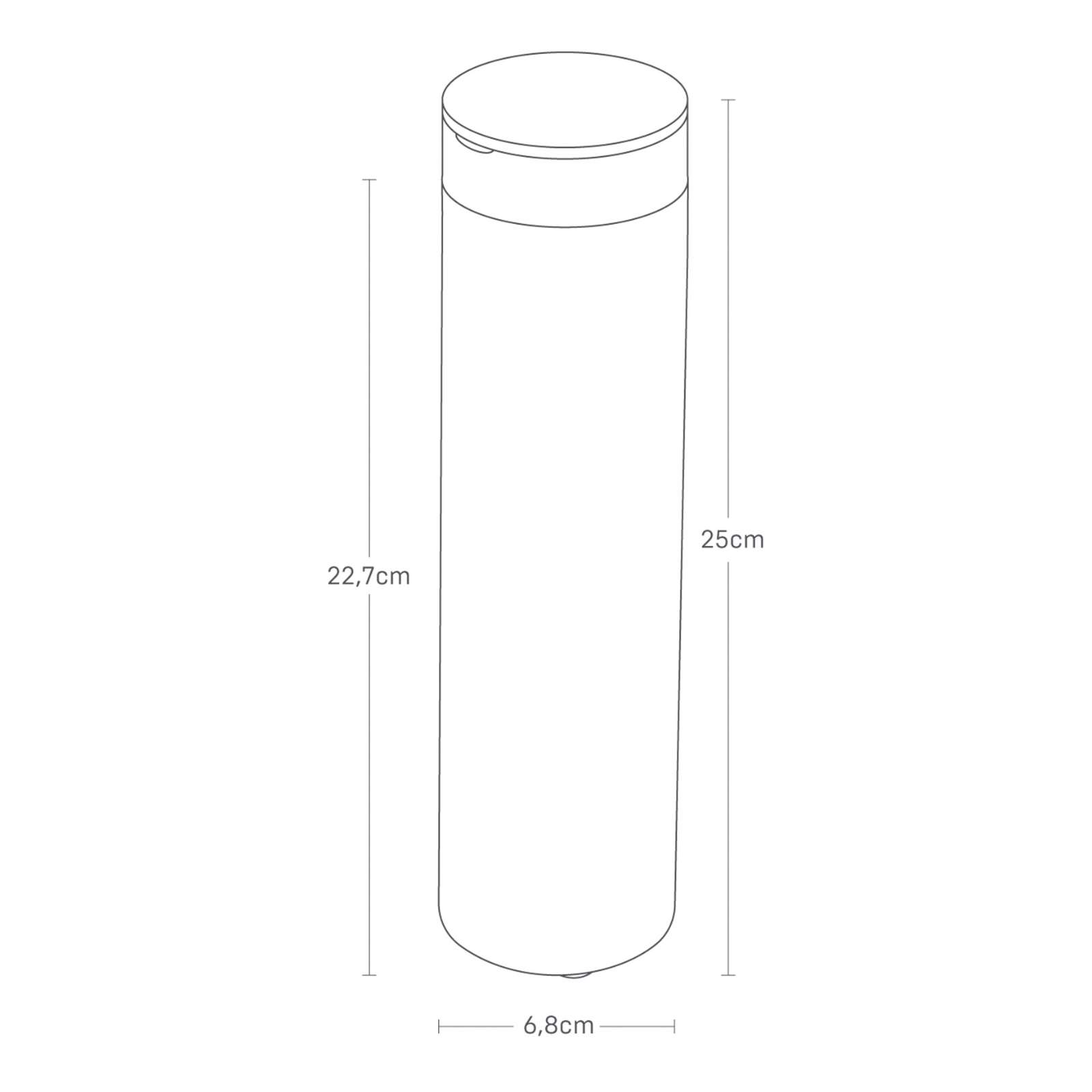 Runde Taschentuchbox TOWER schwarz
