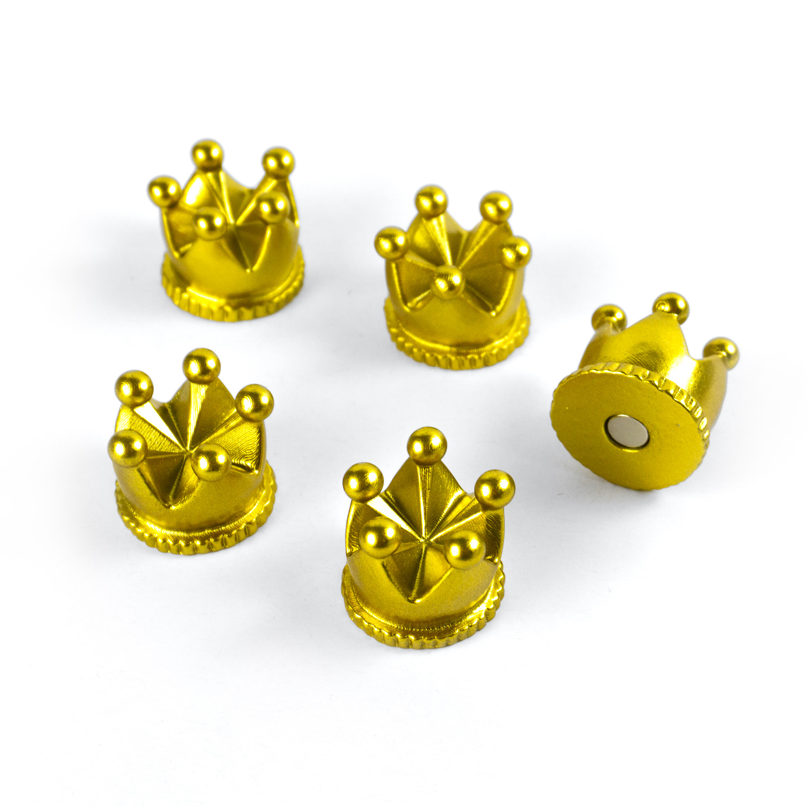 Magnets CROWN set of 5 gold 