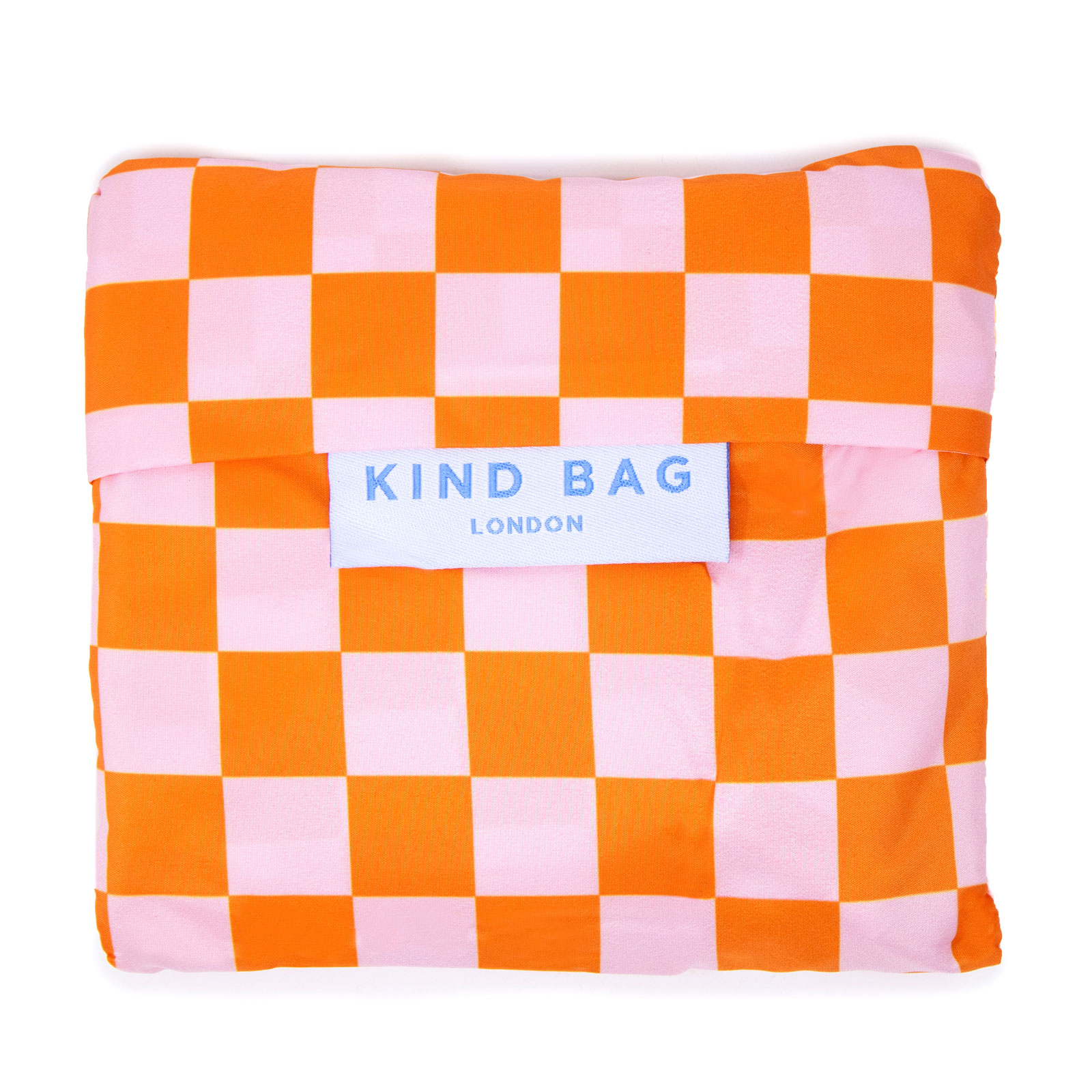 Medium Bag Checkerb. Pink & Orange  