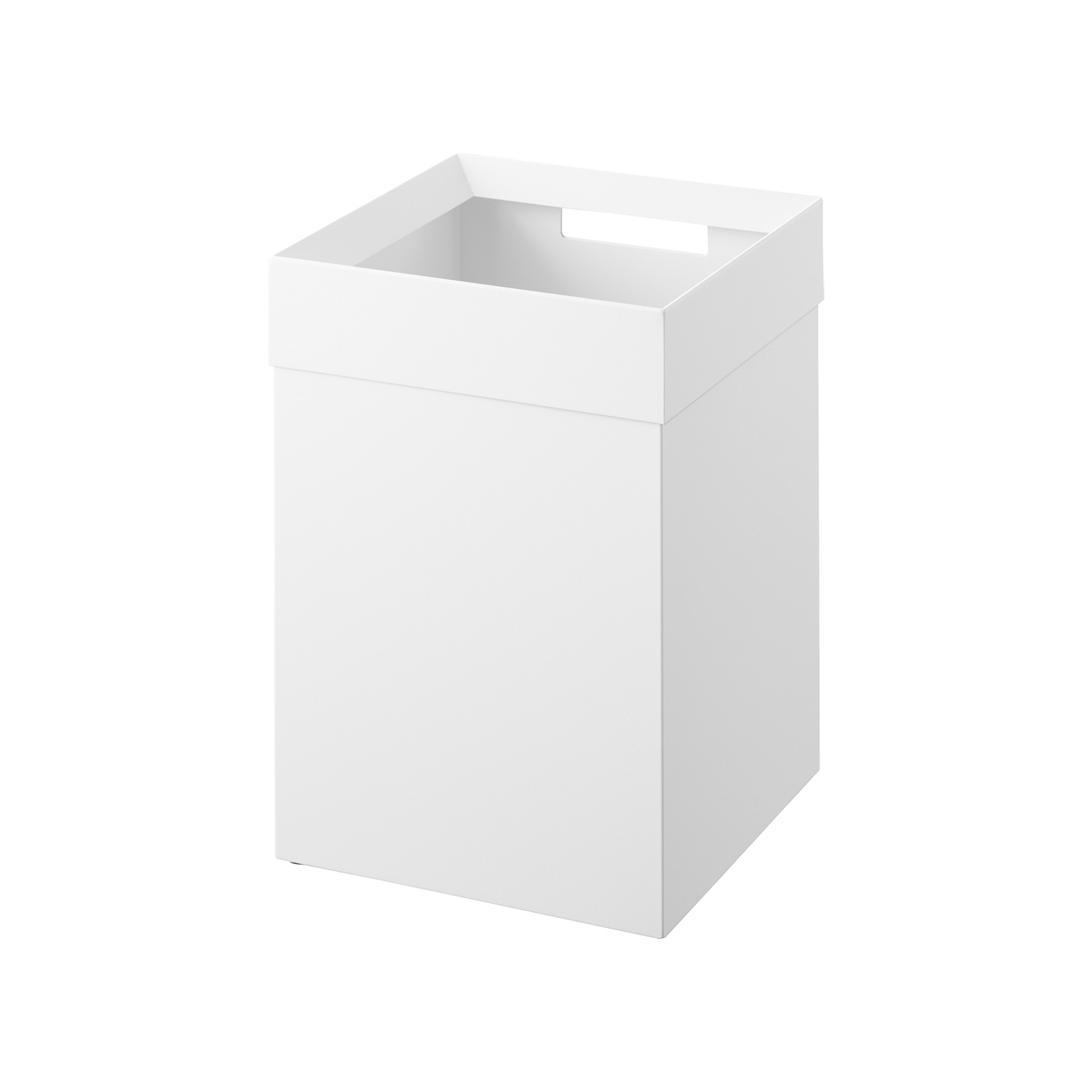 Niedriger Papierkorb TOWER weiss
