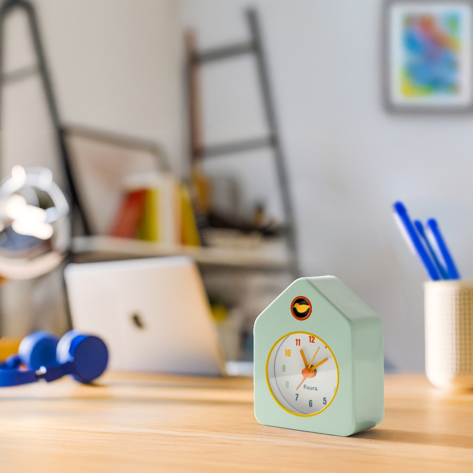 MINI HOUSE ALARM CLOCK mint 