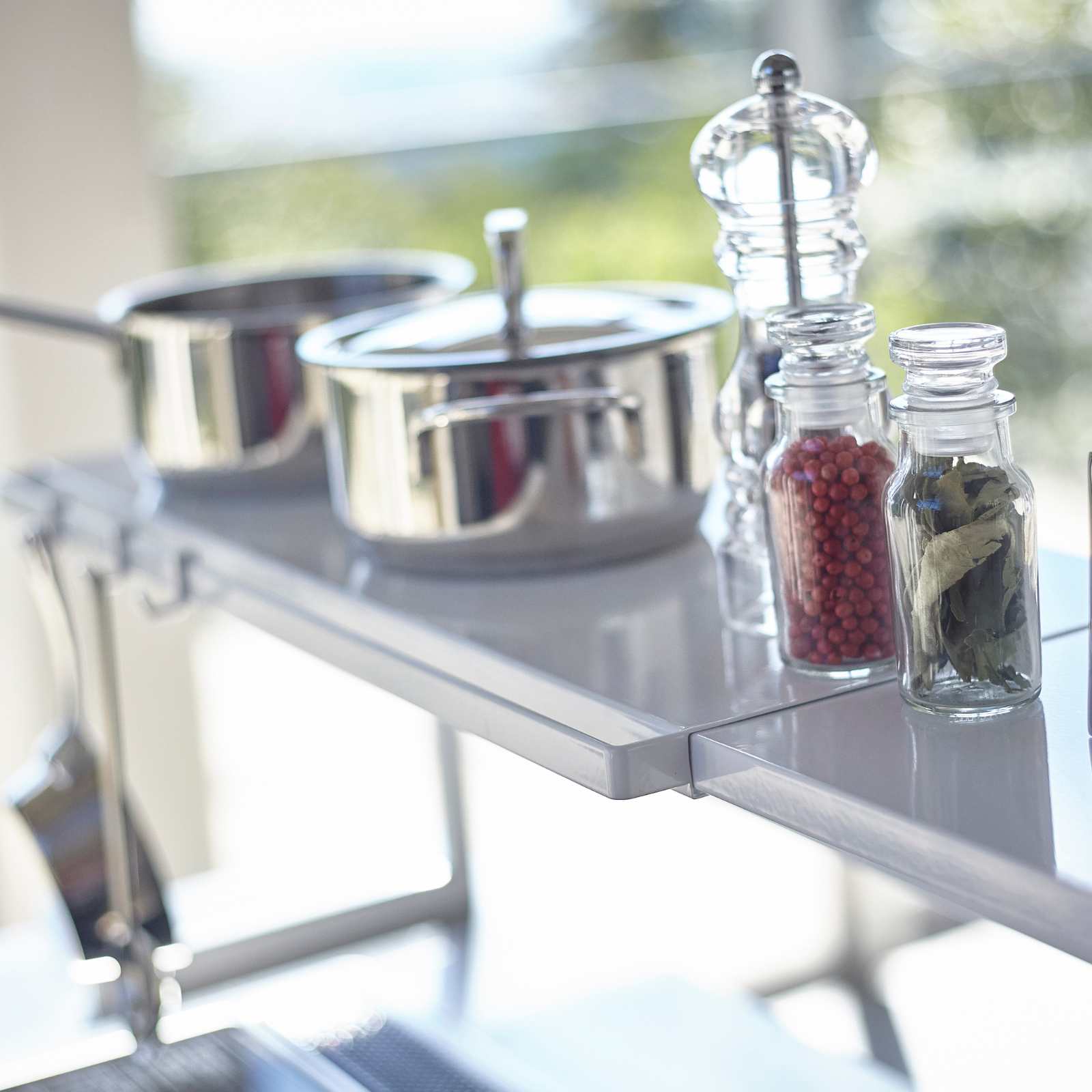 Support de cuisine extensible TOWER blanc