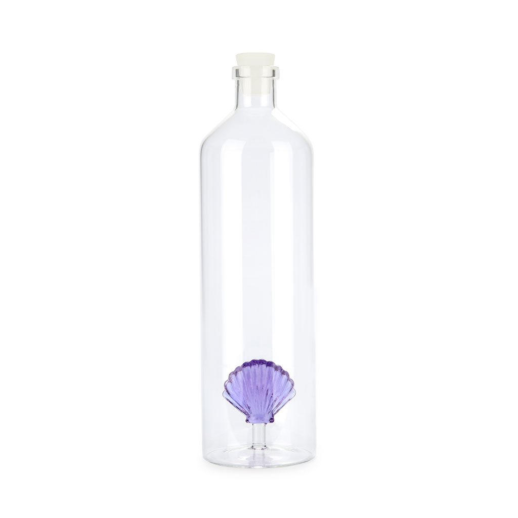 Glasflasche ATLANTIS SHELL 1.2 l lila Borosilicate