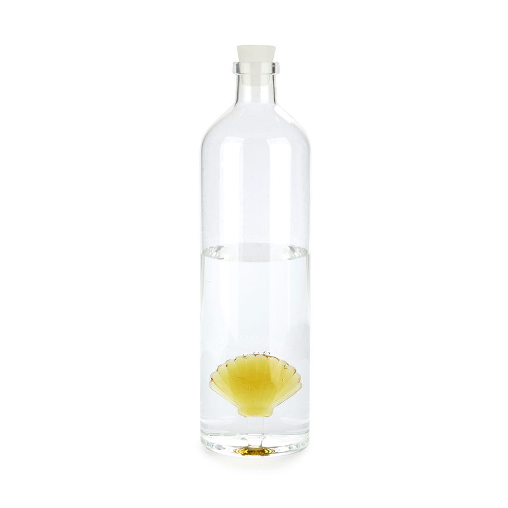 Bouteille en verre ATLANTIS SHELL 1.2 l, jaune borosilicate