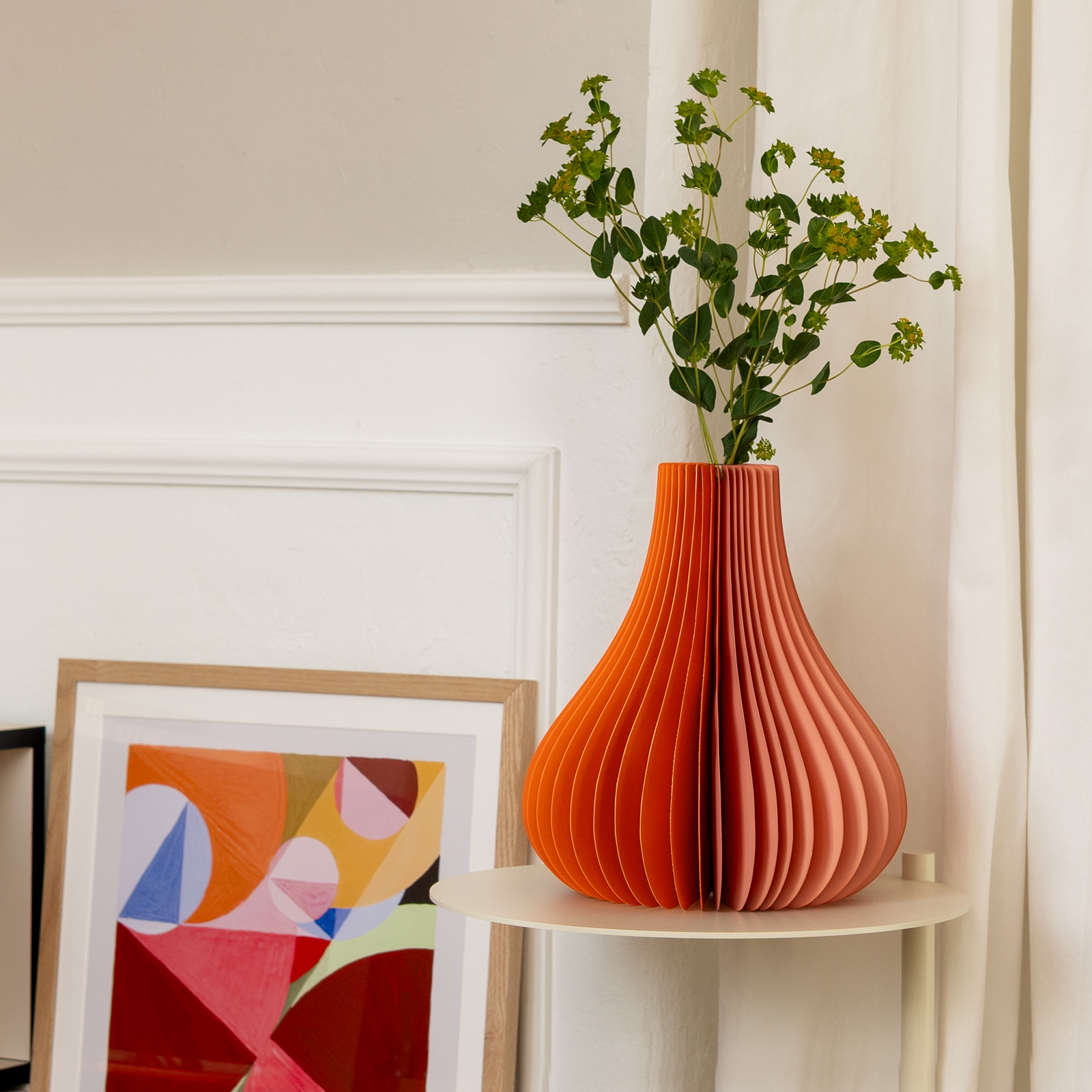 Papiervase Yuki orange