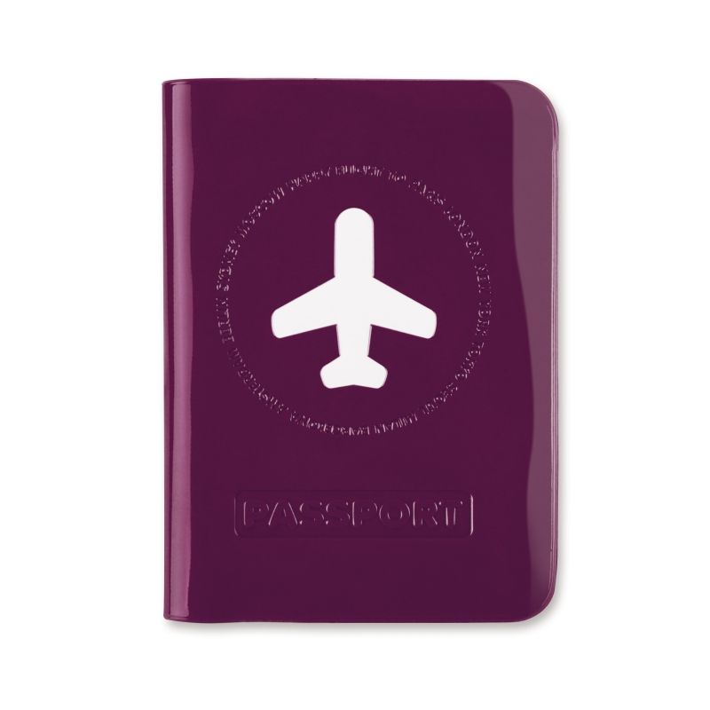 HAPPY FLIGHT PASSPORT COVER violett 