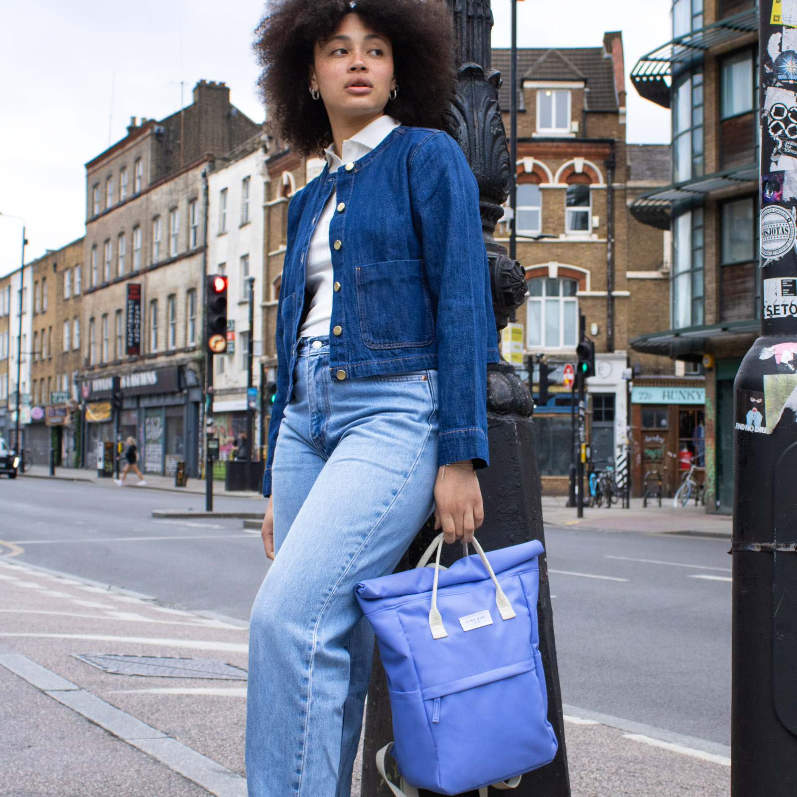 Medium Backpack Dusty Blue 