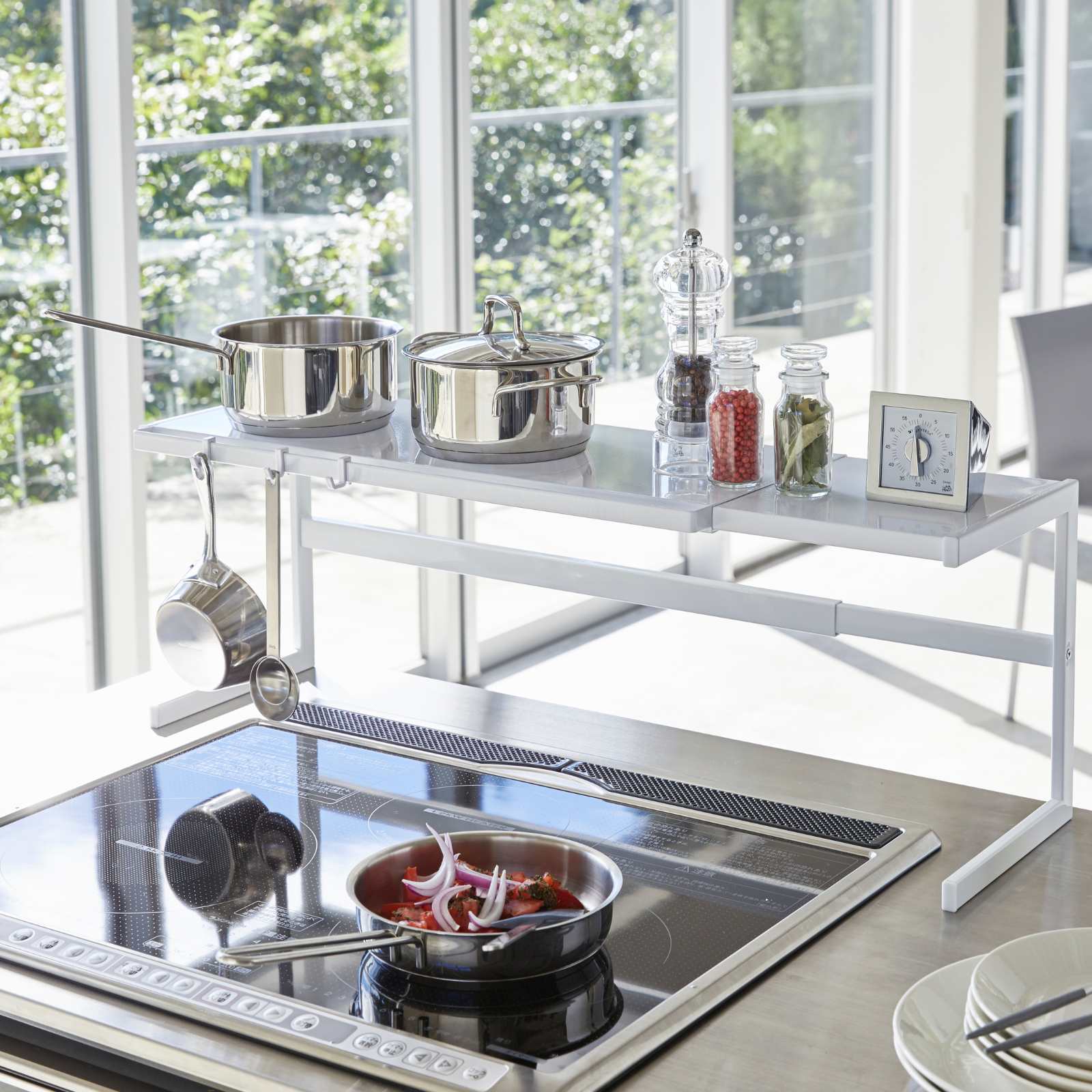 Support de cuisine extensible TOWER blanc