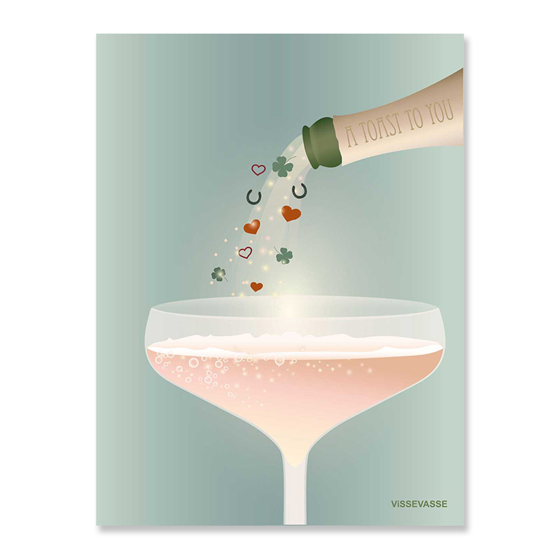 Greeting card A toast to you 