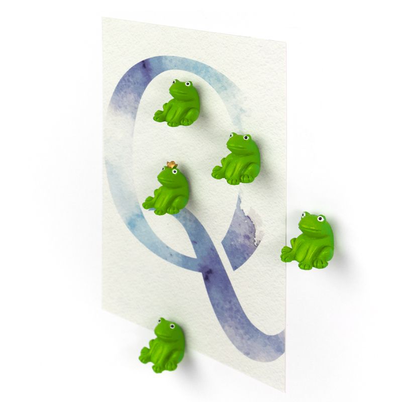 Magnets FROG set of 5 green 