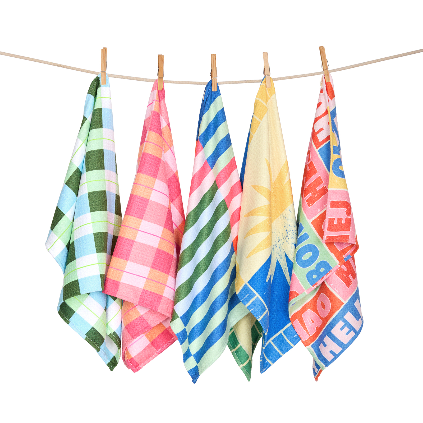 TEA TOWEL Greetings from