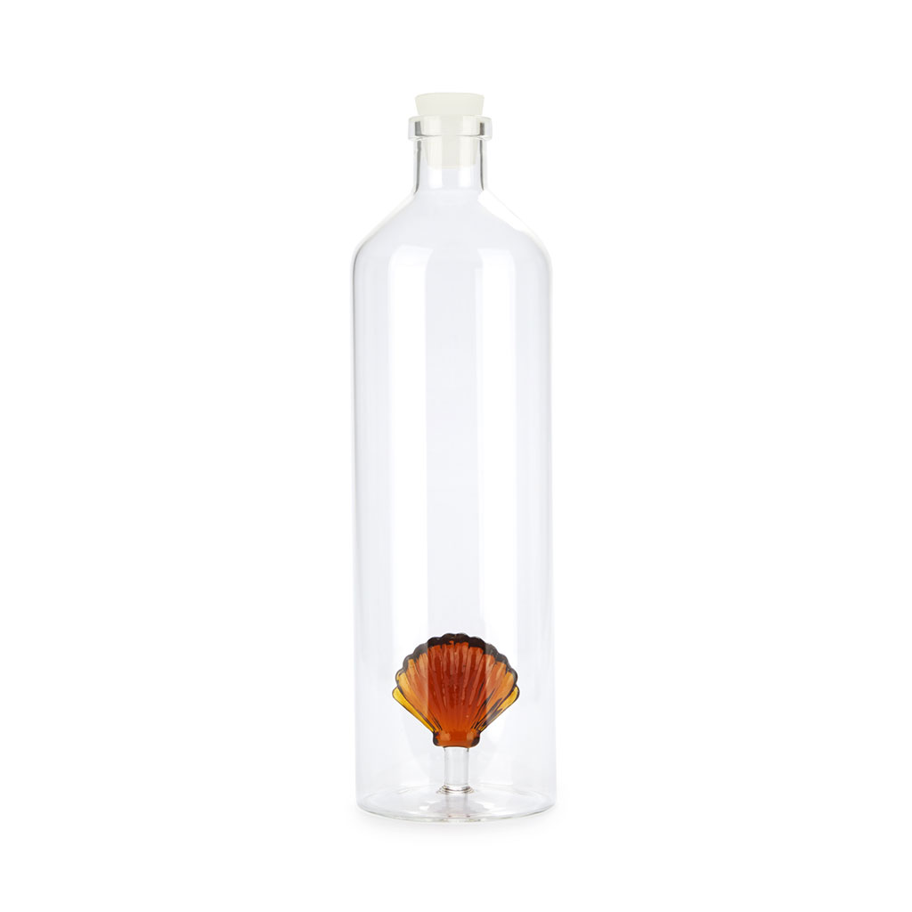 Bouteille en verre ATLANTIS SHELL 1.2 l, amber borosilicate