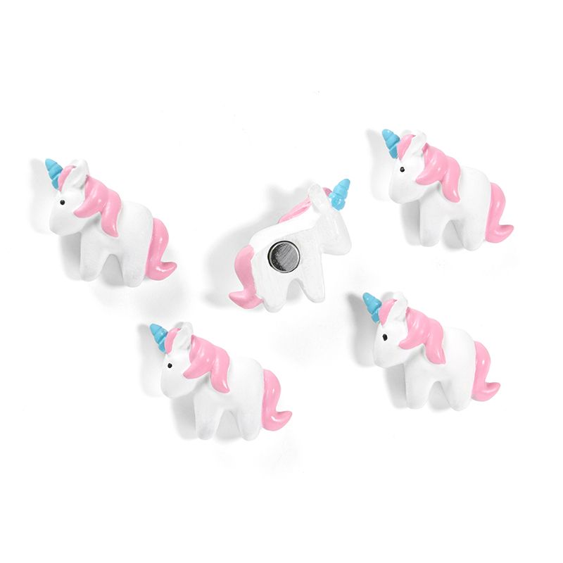 Magnets UNICORN set of 5 white 