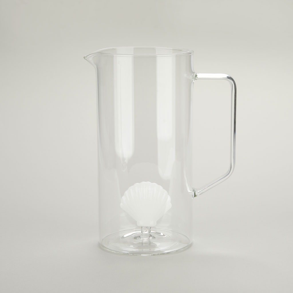 Jarre en verre ATLANTIS SHELL 1.3 l, blanc borosilicate