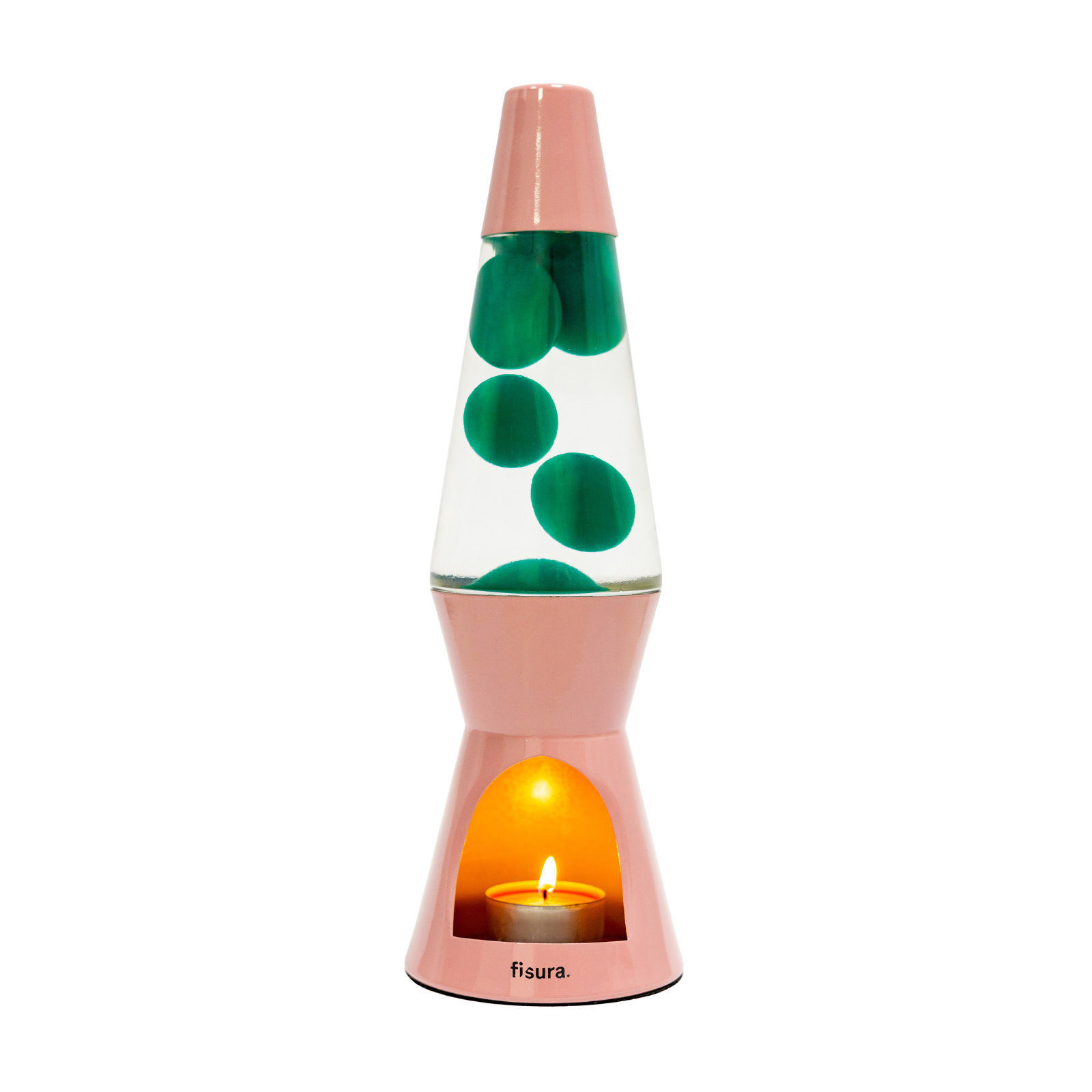 Lava Lamp T-LIGHT green & pink 