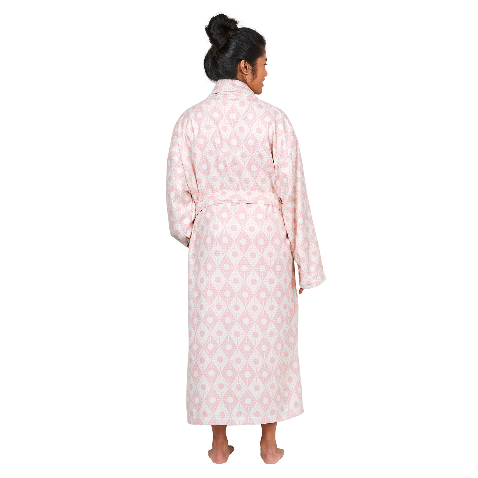 Bath Robe Waffle DIAMOND PINK 