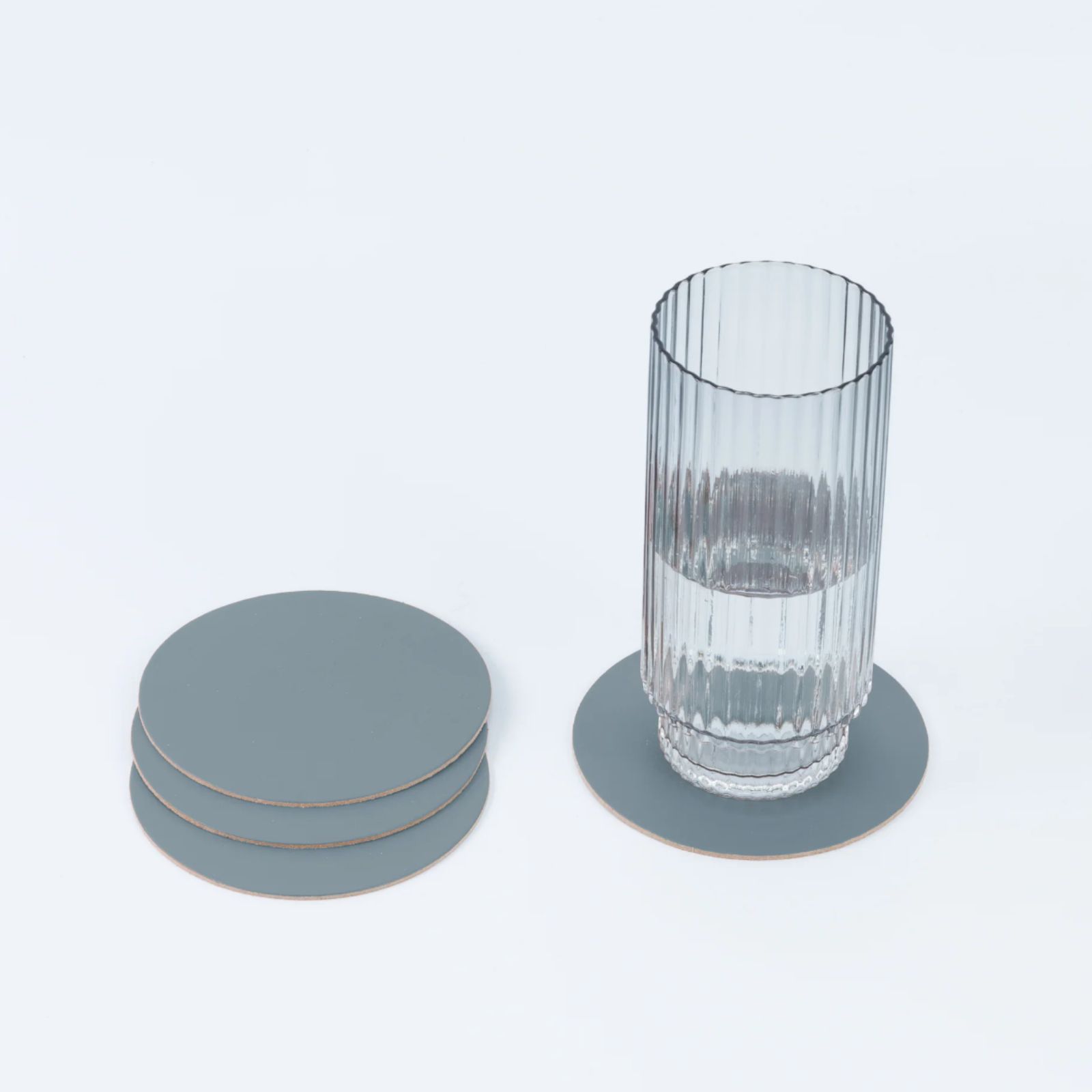 Ruca Round Coasters (x4) Blue