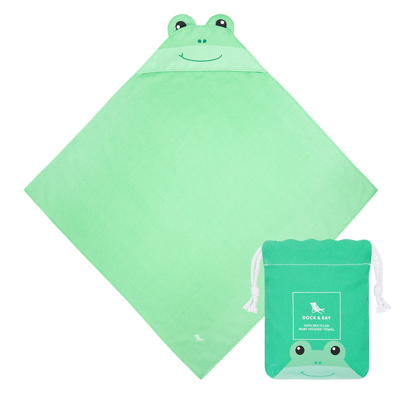 Towel BABY HOODIE Frog 