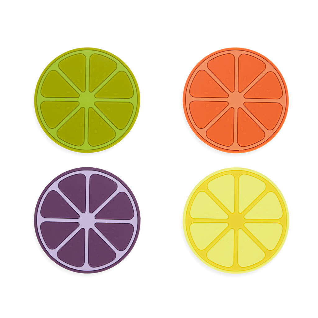 Sous-verre FRUIT PARTY set de 4 assorti 